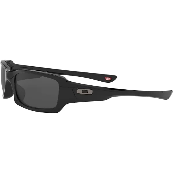 imageOakley Mens Oo9238 Fives Squared Rectangular SunglassesPolished BlackGrey