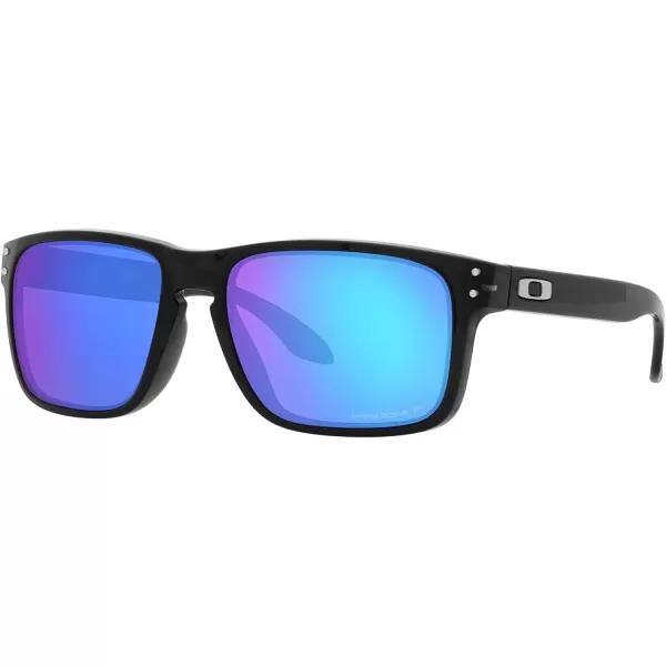imageOakley Mens Oo9244 Holbrook Low Bridge Fit Rectangular SunglassesBlack InkPrizm Sapphire Polarized