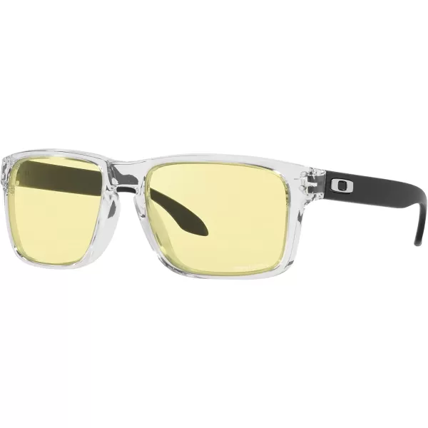 imageOakley Mens Oo9244 Holbrook Low Bridge Fit Rectangular SunglassesClearPrizm Gaming