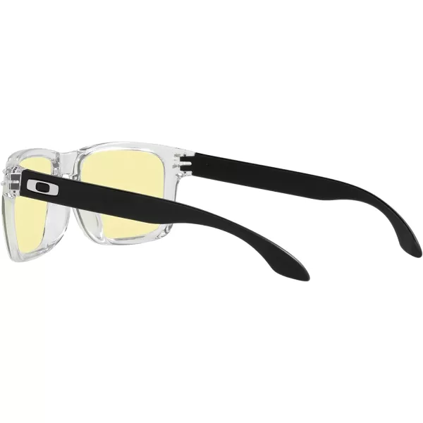 imageOakley Mens Oo9244 Holbrook Low Bridge Fit Rectangular SunglassesClearPrizm Gaming