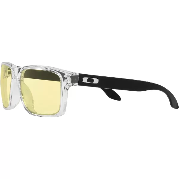 imageOakley Mens Oo9244 Holbrook Low Bridge Fit Rectangular SunglassesClearPrizm Gaming