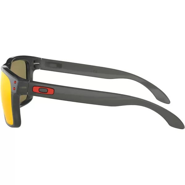 imageOakley Mens Oo9244 Holbrook Low Bridge Fit Rectangular SunglassesGrey SmokePrizm Ruby