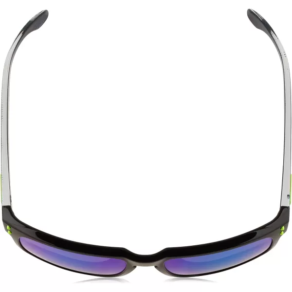 imageOakley Mens Oo9244 Holbrook Low Bridge Fit Rectangular SunglassesHi Res Polished BlackPrizm Sapphire