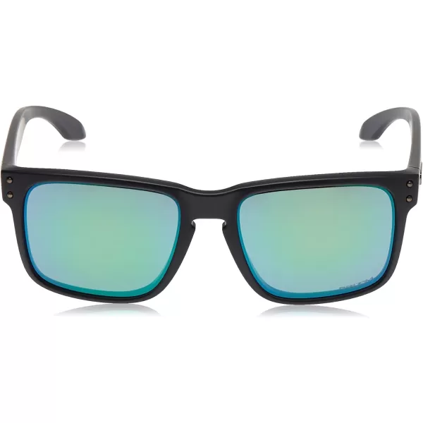 imageOakley Mens Oo9244 Holbrook Low Bridge Fit Rectangular SunglassesMatte Black InkPrizm Jade