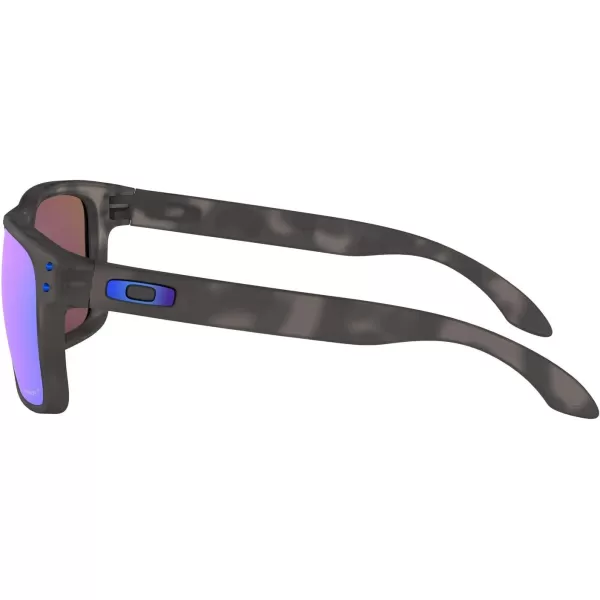 imageOakley Mens Oo9244 Holbrook Low Bridge Fit Rectangular SunglassesMatte Black TortoisePrizm Sapphire Iridium Polarized