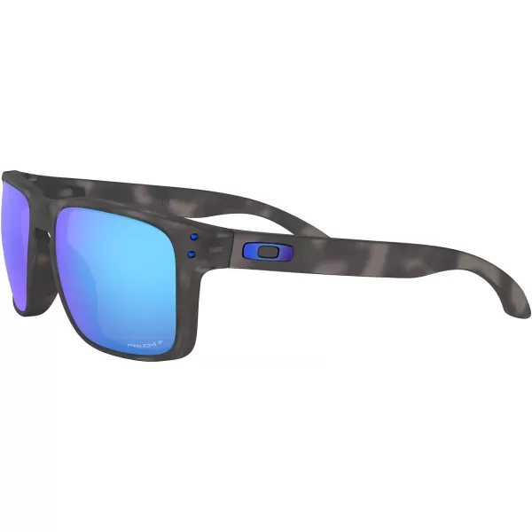 imageOakley Mens Oo9244 Holbrook Low Bridge Fit Rectangular SunglassesMatte Black TortoisePrizm Sapphire Iridium Polarized