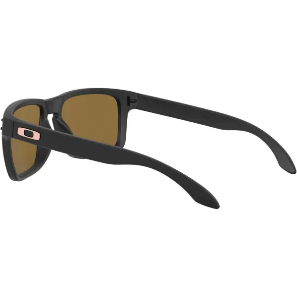 imageOakley Mens Oo9244 Holbrook Low Bridge Fit Rectangular SunglassesMatte BlackPrizm Rose Gold