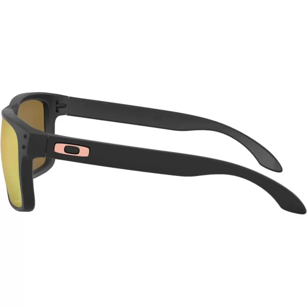 imageOakley Mens Oo9244 Holbrook Low Bridge Fit Rectangular SunglassesMatte BlackPrizm Rose Gold