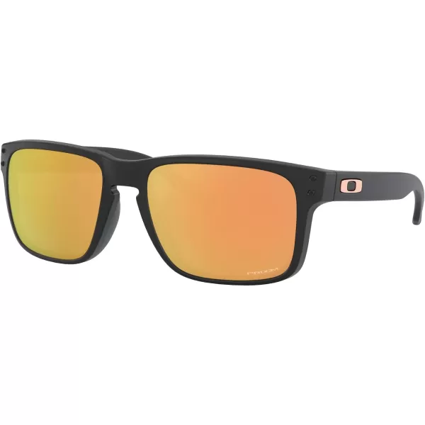 imageOakley Mens Oo9244 Holbrook Low Bridge Fit Rectangular SunglassesMatte BlackPrizm Rose Gold