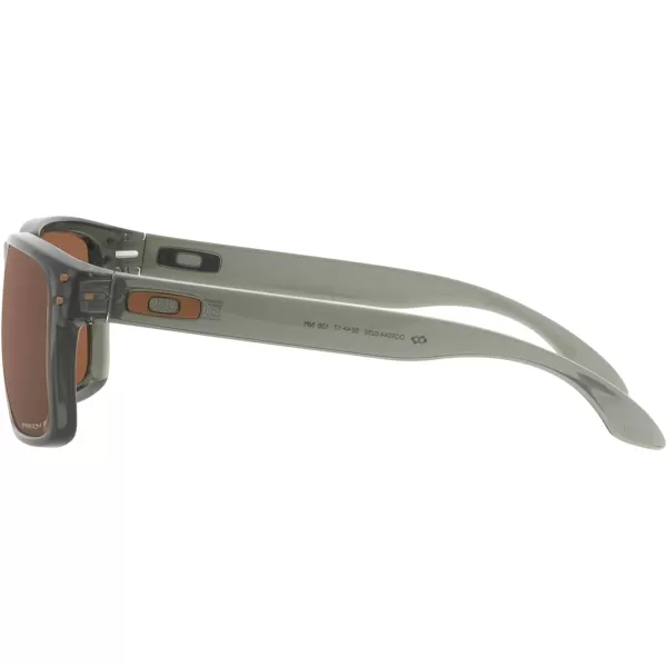 imageOakley Mens Oo9244 Holbrook Low Bridge Fit Rectangular SunglassesOlive InkPrizm Tungsten Polarized