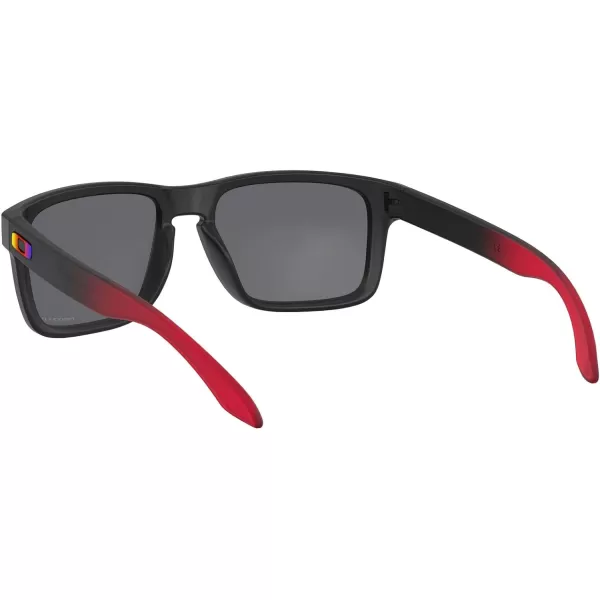 imageOakley Mens Oo9244 Holbrook Low Bridge Fit Rectangular SunglassesRuby FadePrizm Black Polarized