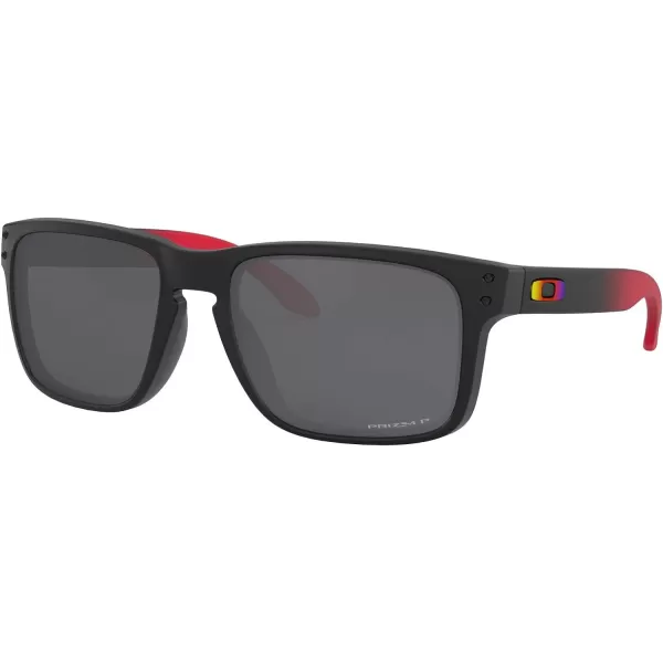 imageOakley Mens Oo9244 Holbrook Low Bridge Fit Rectangular SunglassesRuby FadePrizm Black Polarized