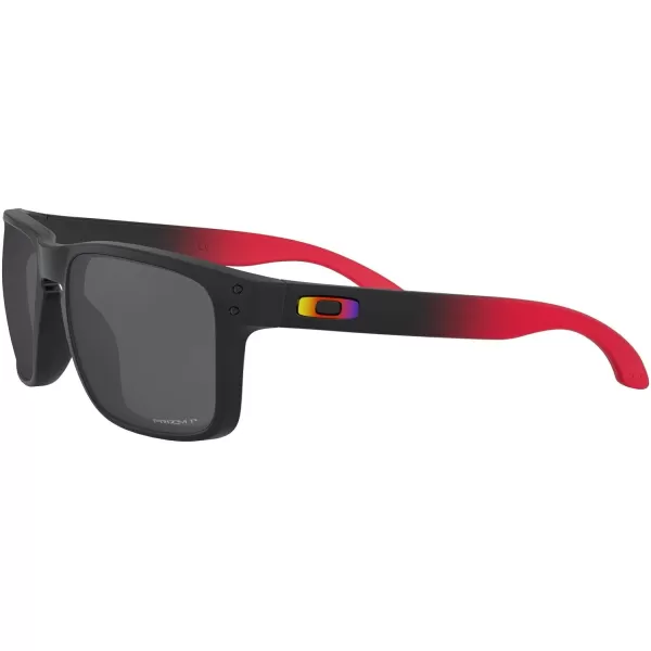 imageOakley Mens Oo9244 Holbrook Low Bridge Fit Rectangular SunglassesRuby FadePrizm Black Polarized