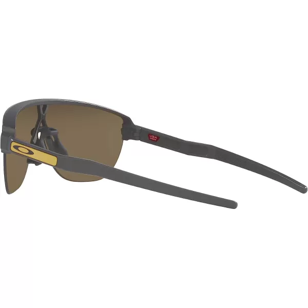 imageOakley Mens Oo9248a Corridor Low Bridge Fit Rectangular SunglassesMatte CarbonPrizm 24k