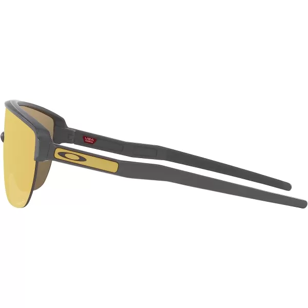 imageOakley Mens Oo9248a Corridor Low Bridge Fit Rectangular SunglassesMatte CarbonPrizm 24k
