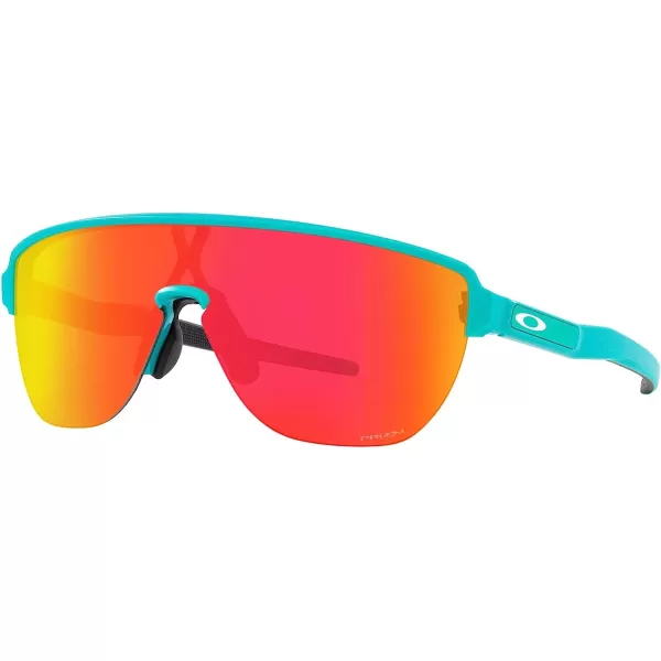 imageOakley Mens Oo9248a Corridor Low Bridge Fit Rectangular SunglassesMatte CelestePrizm Ruby