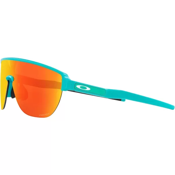 imageOakley Mens Oo9248a Corridor Low Bridge Fit Rectangular SunglassesMatte CelestePrizm Ruby