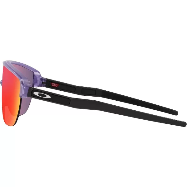 imageOakley Mens Oo9248a Corridor Low Bridge Fit Rectangular SunglassesMatte Transparent LilacPrizm Road