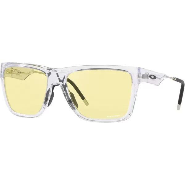 imageOakley Mens Oo9249 Nxtlvl Rectangular SunglassesPolished ClearPrizm Gaming