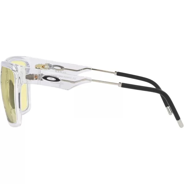 imageOakley Mens Oo9249 Nxtlvl Rectangular SunglassesPolished ClearPrizm Gaming