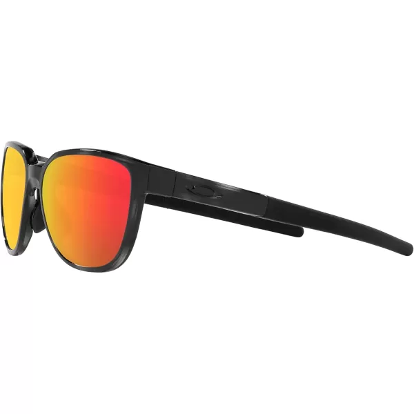 imageOakley Mens Oo9250a Actuator Low Bridge Fit Rectangular SunglassesBlack TortoisePrizm Ruby