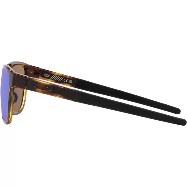 imageOakley Mens Oo9250a Actuator Low Bridge Fit Rectangular SunglassesBrown TortoisePrizm Sapphire Polarized