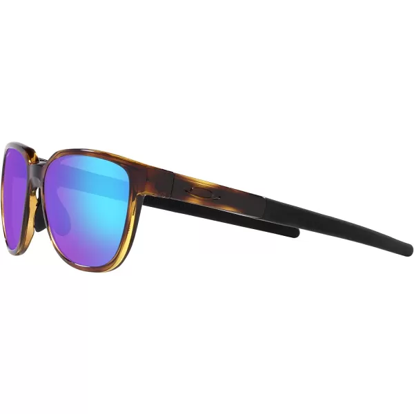 imageOakley Mens Oo9250a Actuator Low Bridge Fit Rectangular SunglassesBrown TortoisePrizm Sapphire Polarized
