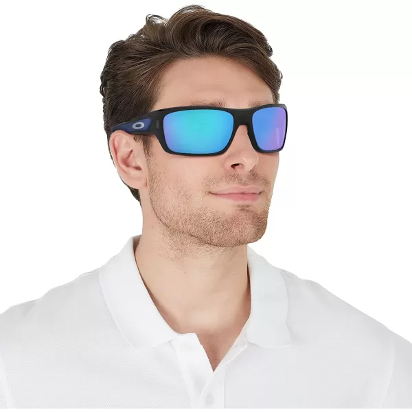 imageOakley Mens Oo9263 Turbine Rectangular SunglassesBlack InkPrizm Sapphire