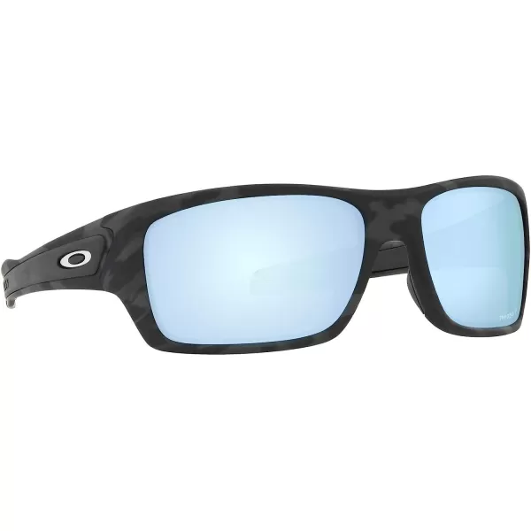 imageOakley Mens Oo9263 Turbine Rectangular SunglassesMatte Black CamoPrizm Deep Water Polarized