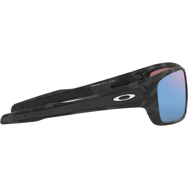 imageOakley Mens Oo9263 Turbine Rectangular SunglassesMatte Black CamoPrizm Deep Water Polarized