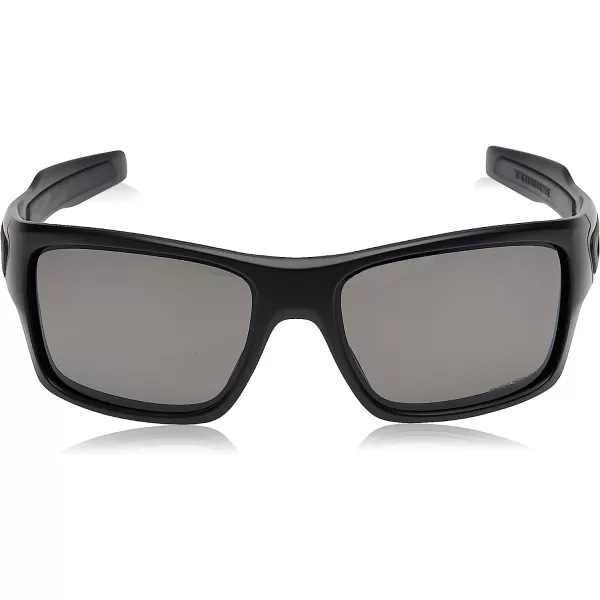 imageOakley Mens Oo9263 Turbine Rectangular SunglassesMatte BlackPrizm Grey Polarized