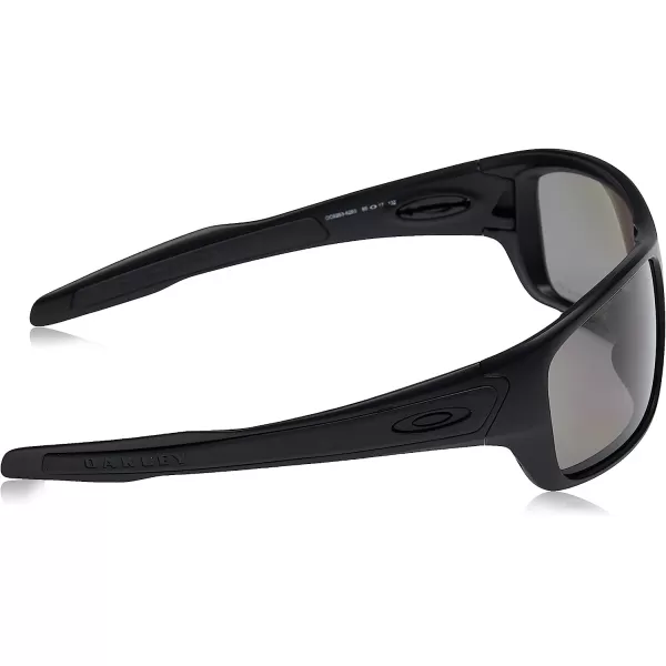 imageOakley Mens Oo9263 Turbine Rectangular SunglassesMatte BlackPrizm Grey Polarized