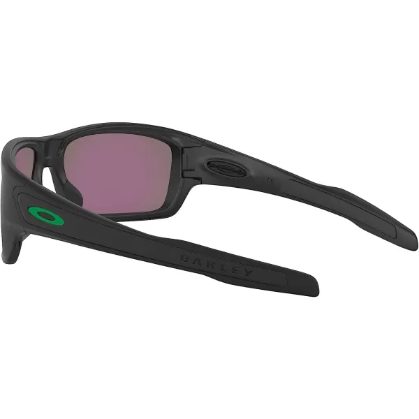 imageOakley Mens Oo9263 Turbine Rectangular SunglassesMatte BlackPrizm Jade Polarized