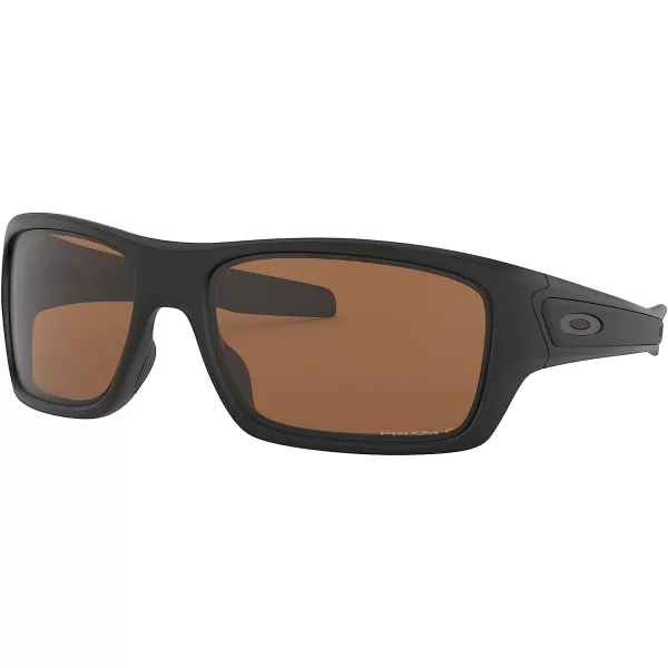 imageOakley Mens Oo9263 Turbine Rectangular SunglassesMatte BlackPrizm Tungsten Polarized