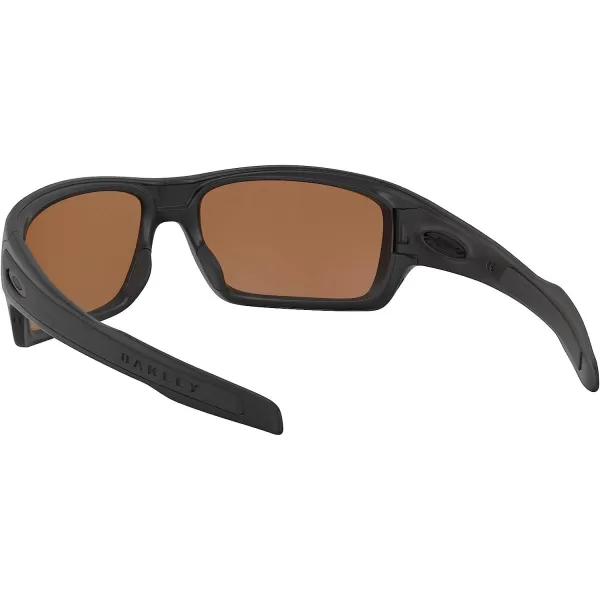 imageOakley Mens Oo9263 Turbine Rectangular SunglassesMatte BlackPrizm Tungsten Polarized