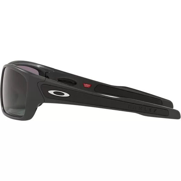 imageOakley Mens Oo9263 Turbine Rectangular SunglassesMatte CarbonPrizm Grey