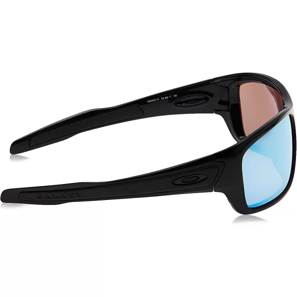 imageOakley Mens Oo9263 Turbine Rectangular SunglassesPolished BlackPrizm Black Polarized