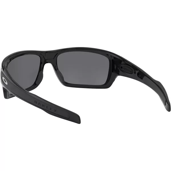 imageOakley Mens Oo9263 Turbine Rectangular SunglassesPolished BlackPrizm Black Polarized