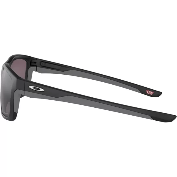 imageOakley Mens Oo9264 Mainlink Rectangular SunglassesMatte BlackPrizm Grey