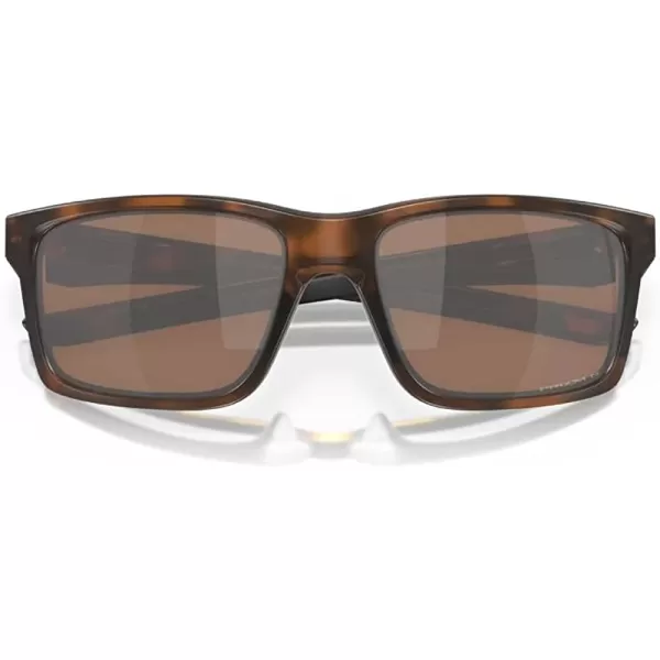 imageOakley Mens Oo9264 Mainlink Rectangular SunglassesMatte Brown TortoisePrizm Tungsten Polarized