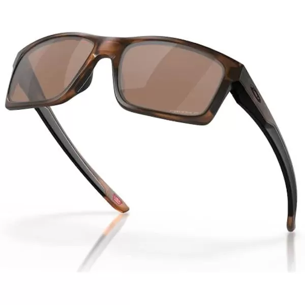 imageOakley Mens Oo9264 Mainlink Rectangular SunglassesMatte Brown TortoisePrizm Tungsten Polarized