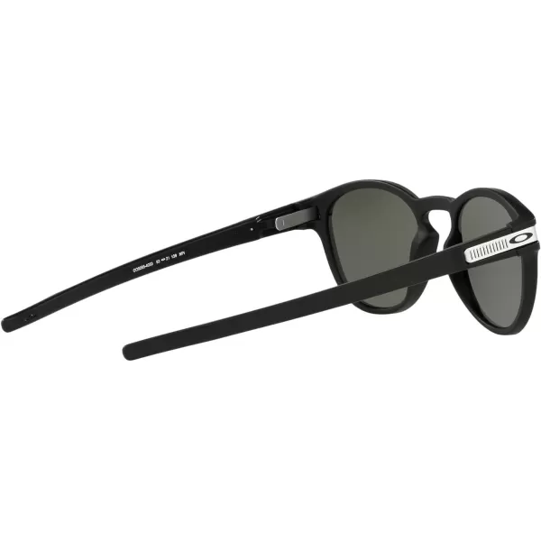 imageOakley Mens Oo9265 Latch Oval SunglassesGrid Matte BlackPrizm Black