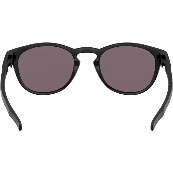 imageOakley Mens Oo9265 Latch Oval SunglassesMatte BlackPrizm Grey