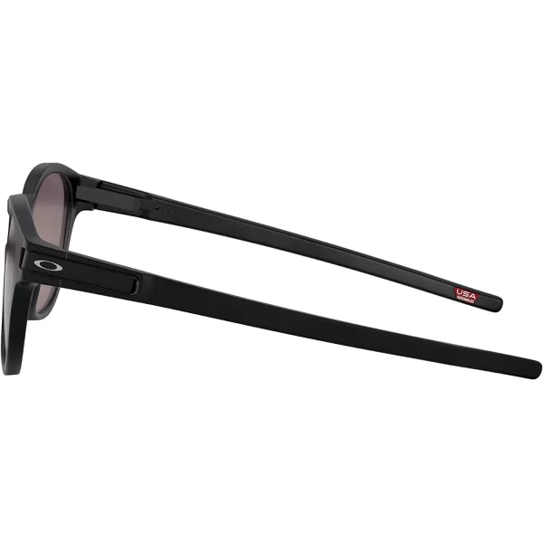 imageOakley Mens Oo9265 Latch Oval SunglassesMatte BlackPrizm Grey