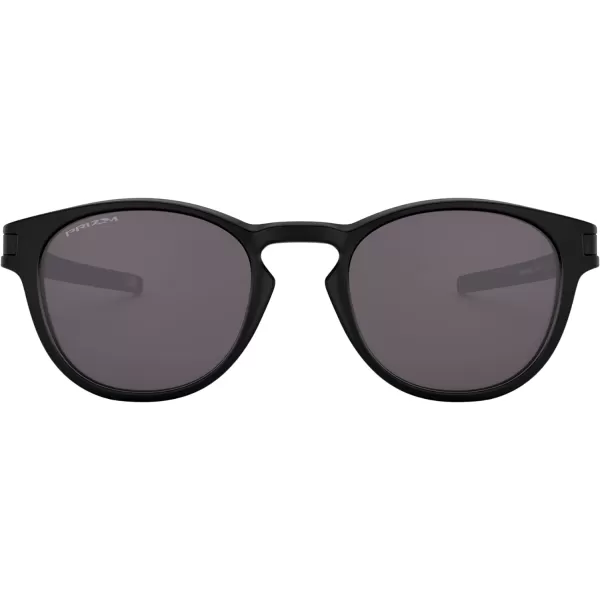 imageOakley Mens Oo9265 Latch Oval SunglassesMatte BlackPrizm Grey