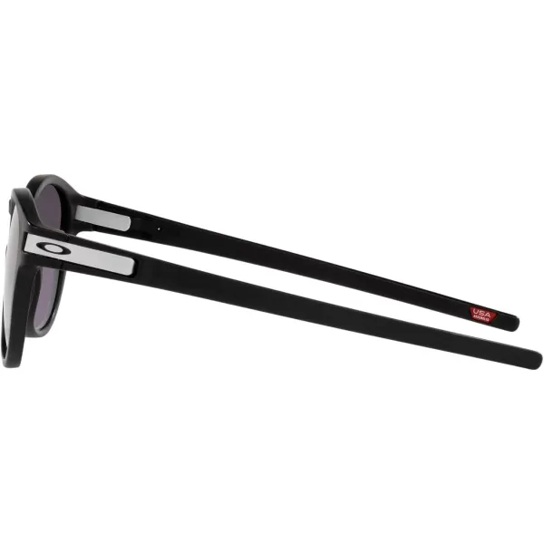 imageOakley Mens Oo9265 Latch Oval SunglassesMatte BlackPrizm Grey Gradient