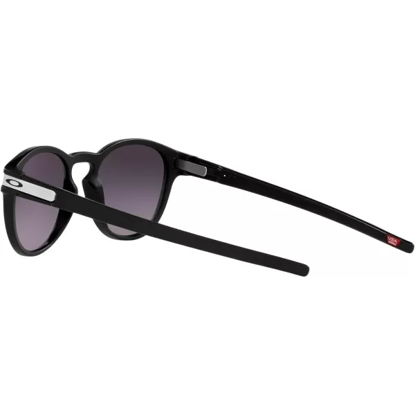 imageOakley Mens Oo9265 Latch Oval SunglassesMatte BlackPrizm Grey Gradient