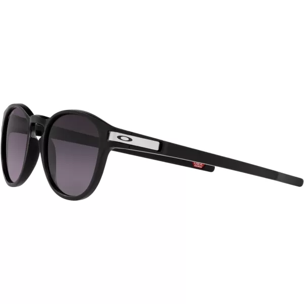 imageOakley Mens Oo9265 Latch Oval SunglassesMatte BlackPrizm Grey Gradient