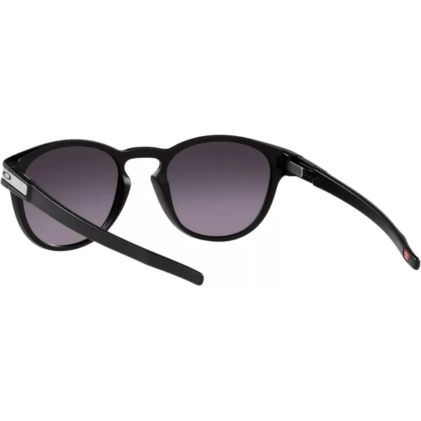 imageOakley Mens Oo9265 Latch Oval SunglassesMatte BlackPrizm Grey Gradient