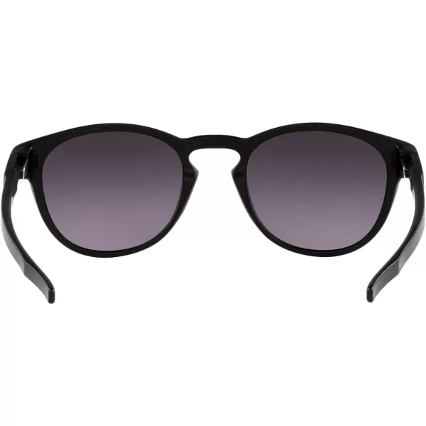 imageOakley Mens Oo9265 Latch Oval SunglassesMatte BlackPrizm Grey Gradient
